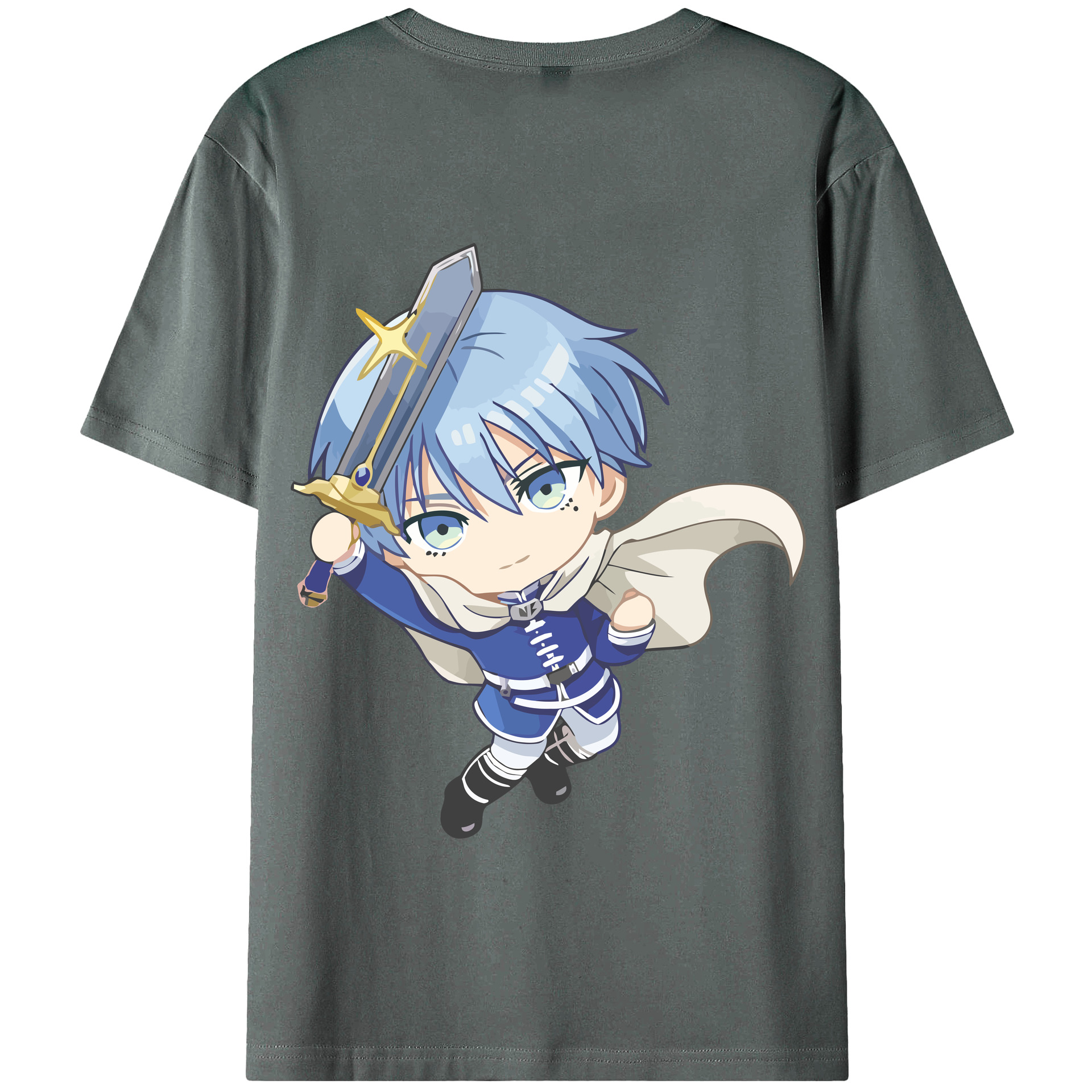 （画像用） 葬送のフリーレン Frieren 綿100％半袖Tシャツ（背面プリント）